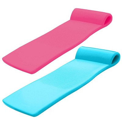 TRC Recreation Super Soft Sunsation Pool Lounger Mat, Pink and Tropical Teal