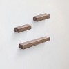 SEVOBAL Decorative Bookshelf Floating Shelves Wall Mounted Wood Shelves, Hanging Shelf Storage Decor Wall Shelves, Beige, 23.62"*3.94"*1.57" - 4 of 4