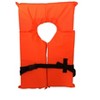 6 Pack Coast Guard approved life jackets for adults. High visibility color Type II keyhole life vest in classic May West style. - 3 of 4