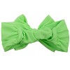 RuffleButts Girls UPF50+ Swim Bow Headband - Neon Honeydew, One Size - 2 of 4
