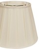 Vynxaria Lampshades: Egg English Box Pleat Slant Shade 11.5"x18"x11.5" with Washer Fitter - 4 of 4