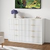 8 Drawer Fluted Dresser for Bedroom,55" Wide Modern Chest of Drawers with Metal Handle - 2 of 4