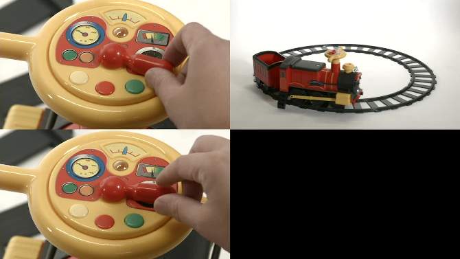 Rollplay 6V Steam Train Powered Ride-On - Red/Black/Yellow, 2 of 16, play video