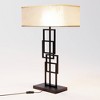 Infibrite 27" Geometric Chic Table Lamp: Modern Torchiere, ETL Listed, Linen Shade - 4 of 4