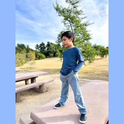 City Threads Boys Super-Soft 100% Organic Cotton Raglan Long Sleeve Tee - Forest Green, 6Y — фото 4