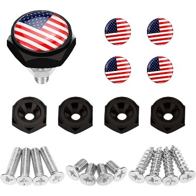 TruAIR License Plate Screw Kit Ð Stainless Steel Bolts with Covers