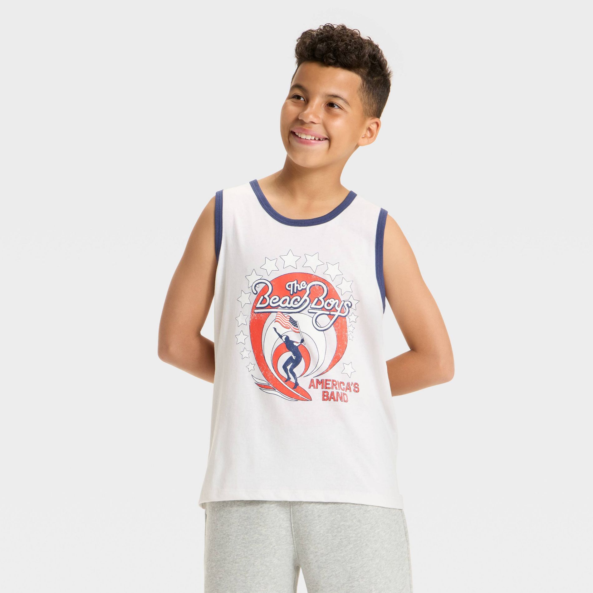 Boys' The Beach Boys Graphic Tank Top - Off-White