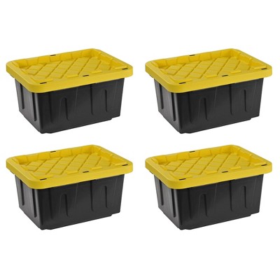Juggernaut Storage 5 Gal Lockable Plastic Storage Tote