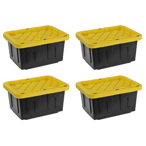 Juggernaut Storage 5 Gal Lockable Plastic Storage Tote - 1 of 4