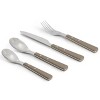 Gibson 32 Piece Stoneware Dinnerware and Stainless Steel Flatware Combo Set - 3 of 4