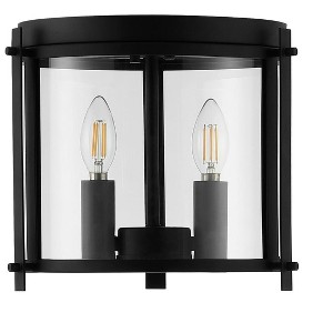 Binsor 3 Light 12" Pendant - FLU4054 - Bronze/Clear - Safavieh - 1 of 4