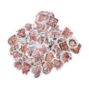 Unique Bargains Waterproof Nordic Christmas Stickers Colorful 1.57"-3.15" 50 Pcs - 1 of 4