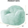GustoWave Extra Large Bean Bag Chair for Bedroom & Living Room, Light Green - 2 of 4