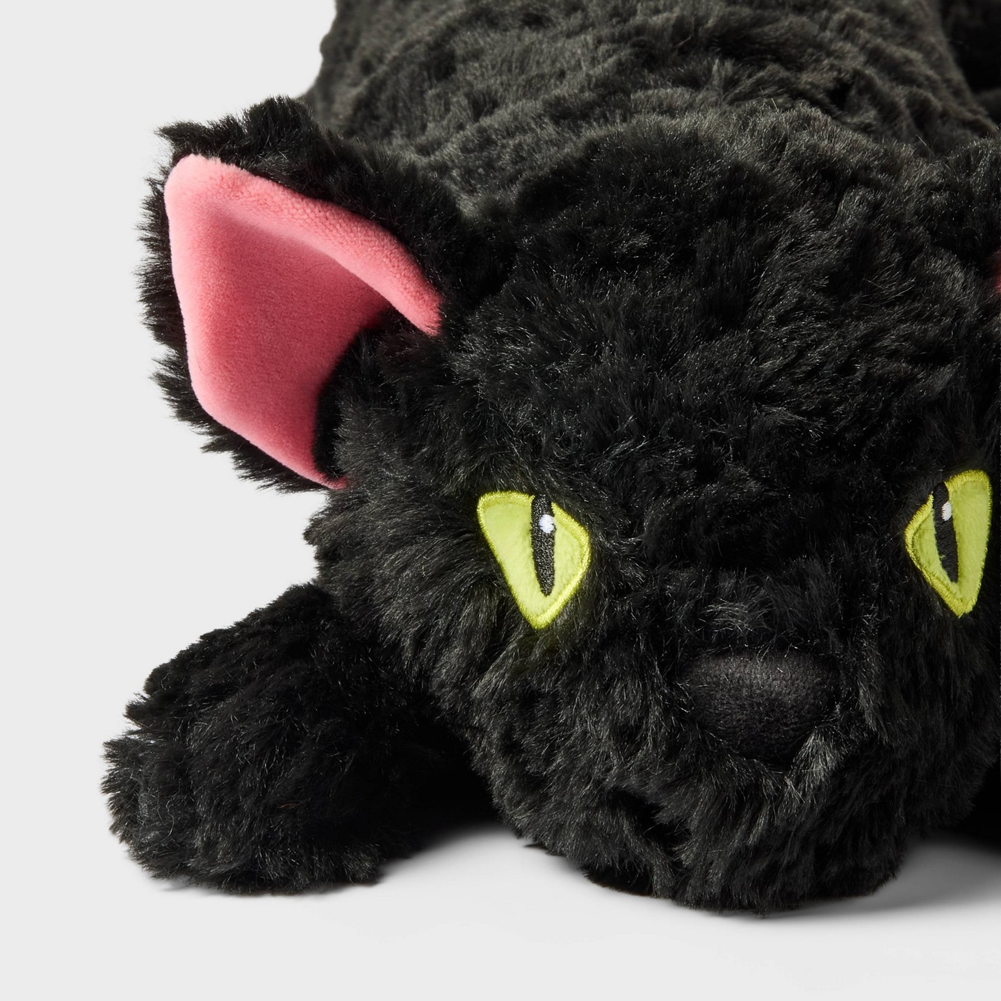 Детская мягкая игрушка Gigglescape 10" Laying Black Cat Stuffed Animal, цвет: Чёрный — фото 3
