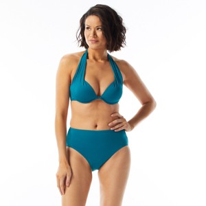 Coco Contours Cameo Halter Bra Sized Underwire Push Up Bikini Top - 1 of 3