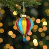 Northlight 3.75" Shiny Multicolor Hot Air Balloon Glass Christmas Hanging Ornament - 2 of 4