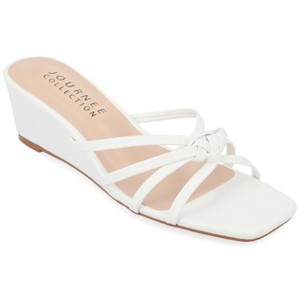 Journee Collection Womens Blayke Multi Strap Slip On Wedge Sandals - 1 of 4