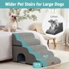 Wide Dog Stairs with Tunnel / 5-Step Foam Pet Ramp - 3 of 4