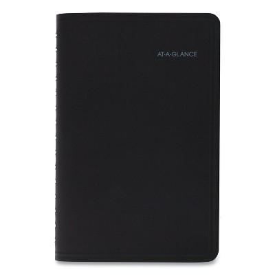 AT-A-GLANCE QuickNotes Weekly/Monthly Appointment Book 8.5 x 5.5 Black 2021 760205