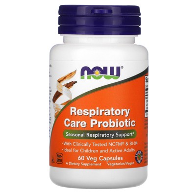Now Foods Respiratory Care Probiotic, 60 Veg Capsules, Probiotics