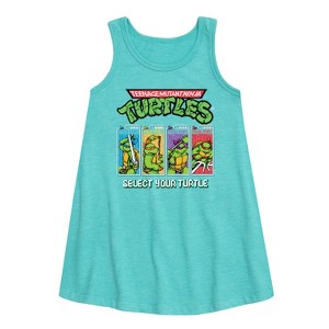 - Teenage Mutant Ninja Turtles - Select Your Turtle Video Game Graphic Sleeveless Aline Dress - 1 of 3