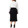 Agnes Orinda Women's Plus Size Long Sleeve Cropped Open Front Cardigans - 4 of 4