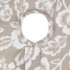 Design Imports  Stone Floral Print Outdoor Tablecloth With Zipper 60 Round - 2 of 4