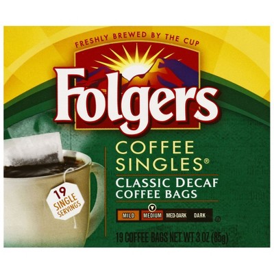 Folgers Coffee Singles Classic Decaf19.0ea
