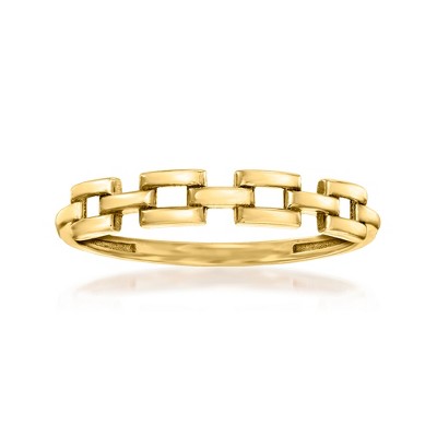 Pure Collection by Ross-Simons 14kt Yellow Gold Panther-Link Ring