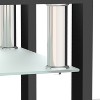CAVINAS Coffee Tables for Living Room 1-Piece Square Coffee Table Modern Tempered Glass Tea Table with Storage for Apartments - 4 of 4