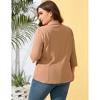 Coolmee Women Plus Size Blazers Business Casual Long Sleeve Open Front Work Office Suit Jackets Trendy Clothes with Pockets - 2 of 4