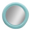 Modern Round Wall Mirror, Metal Frame, Contemporary Decorative Accent, Sleek Iron Design for Living Room, Bedroom, Bathroom, or Office - 36" - 2 of 4