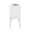 48" Elizaveta Kitchen and Dining Cabinet Faux Crystal Diamonds andWhite High Gloss Finish - Acme Furniture: Wood Composite, 4 Shelves, 1 Drawer - 4 of 4