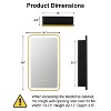 Medicine Cabinet with LED Mirror,Surface or Recessed Mount,Defogger,Memory Function,3-Color Lighting,USB&Outlet,Dimmer,Storage Shelf - 3 of 4