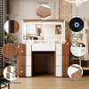 TIRAMISUBEST Elegant Vanity Table Vanity Desk with Large Lighted Mirror & Power Outlet, Dressing Table with 7 Drawers & Shelves - 3 of 4
