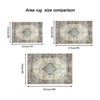 Racxily Area Rug Vintage Bohemia Large Persian Non-slip Washable Rug For Living Room Kitchen Bedroom Living Room Flower Desig - 2 of 4