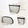 Unique Bargains Women's Heart Shape Print Mesh Makeup Bag 4 Pcs - 4 of 4