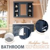 Bathroom Vanity Cabinets 36 Inches With Medicine Cabinet, Bathroom Floor Cabinets With 2 Soft Closing Doors And 4 Drawers-Cuddlewood - 3 of 4