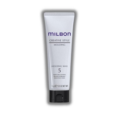 Milbon Molding Wax 5 | Exceptional spreadability means effortless application and enhanced control. - (3.5 oz)