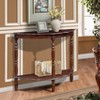 HDZNVF Retro Circular Curved Half-Moon Console Table - 2 of 4