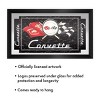 Corvette C1 Black Black Framed Bar Mirror by Trademark Gameroom - image 3 of 4