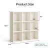 Cube Shelf Bookcase, 3-Tier Wooden Open Bookshelf, Floorstanding Storage Cabinet - 3 of 4