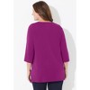 Catherines Women's Plus Size Ultra-Soft Square-Neck Tee - 3 of 4