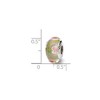Black Bow Jewelry Pink and Green Glass Sterling Silver Bead Charm - 2 of 3