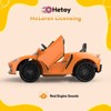 Ride on Car for Kids, 12V Battery Powered Sports Car with 2 Speeds, Parent Control, Sound System, LED Headlights and Hydraulic Doors for 3-8 - 2 of 4