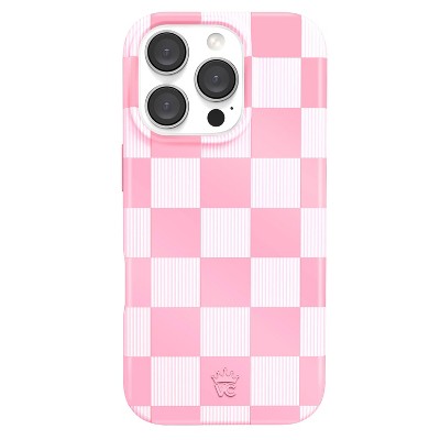 VELVET CAVIAR Apple iPhone 16 Pro MagSafe Case - Pink Pastel Checker