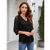 Clearlove Clearlove Maternity Shirts Women's Casual Floral Printed Puff Short Sleeve Striped Ruched Side Pullover Fitted Tops Textured - 2 of 4