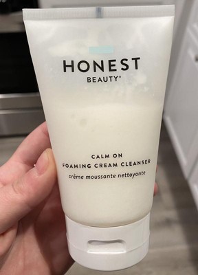 honest beauty calm on foaming cream cleanser