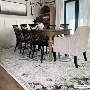 Hauteloom Rectangle Area Rug   Charcoal - 1 of 4