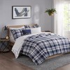 8Pcs BIAB Plaid Print Reversible Bedding Set, Contemporary Style Lightweight Fabric Bed Set with Comforter, Sheets and Pillows - 2 of 4